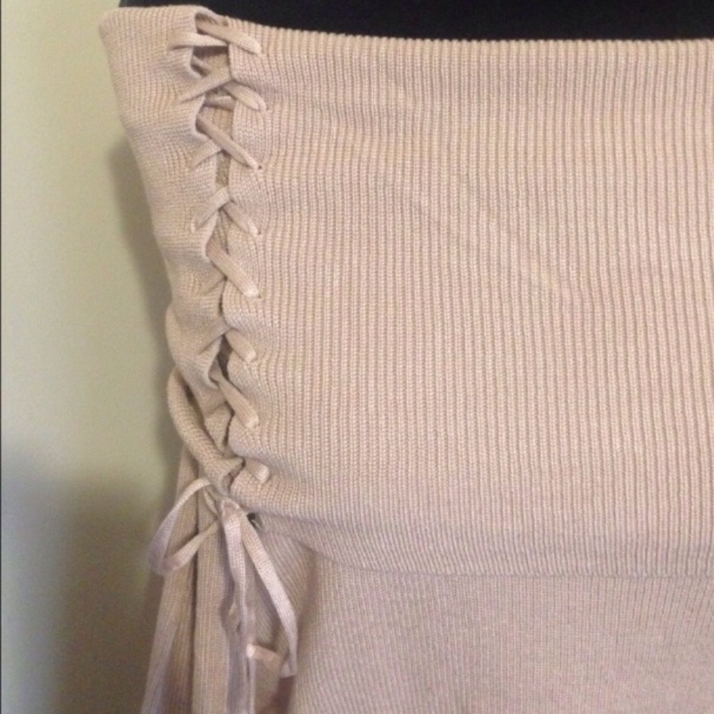 NWT Off the Shoulder Corset Sweater - Picture 5 of 7